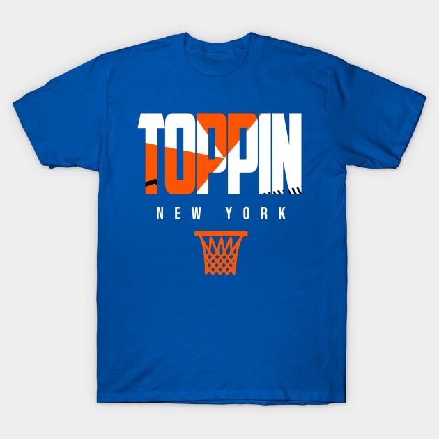 Toppin New York Basketball Warmup T-Shirt by funandgames